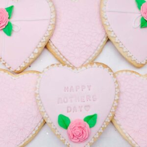 Pink Hearts Cookies